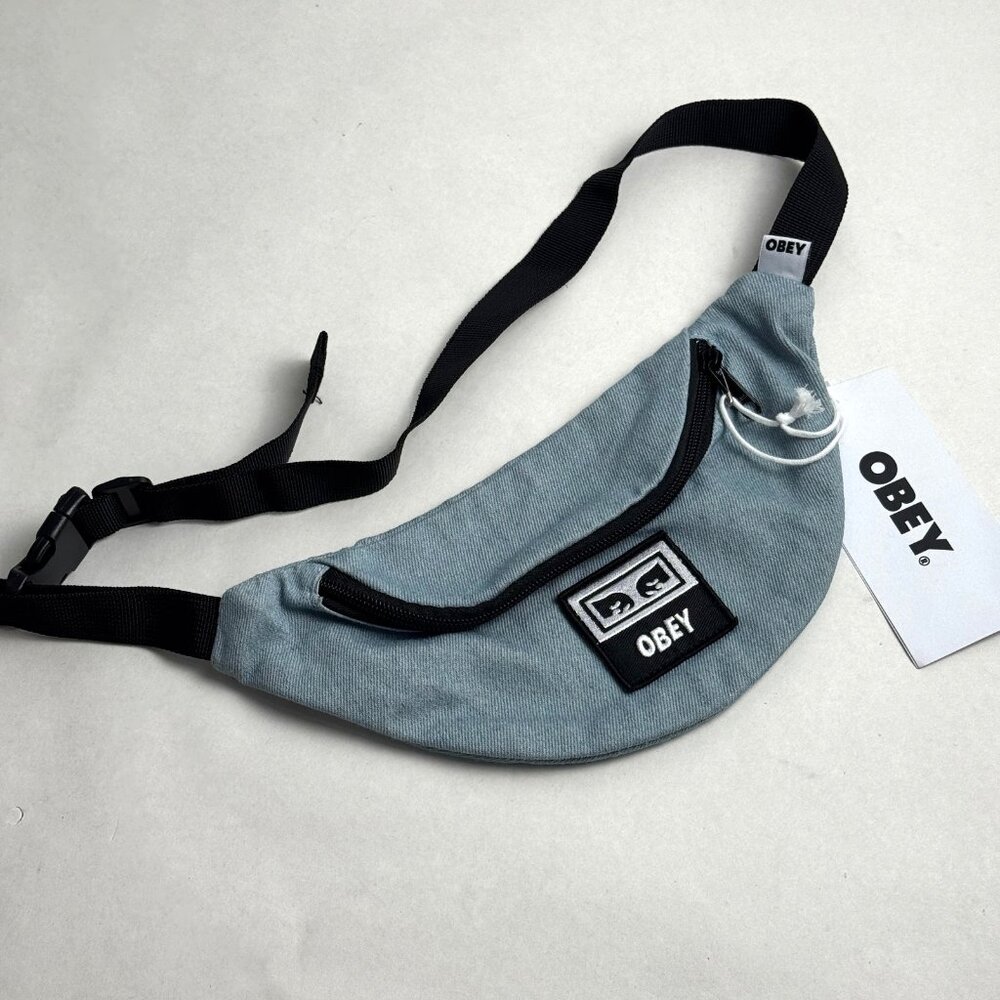 Obey Hip Bag "Wasted" Denim NWT